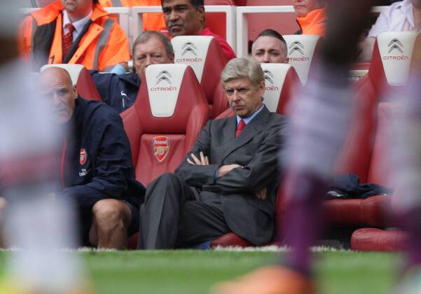 Arsenal FC London v Aston Villa . . London, UK . . 17.08.2013 Arsene Wenger, Arsenal manager.