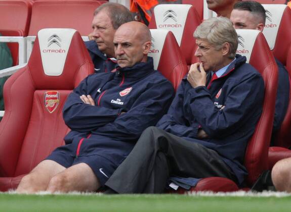 Arsenal FC London v Aston Villa . . London, UK . . 17.08.2013 Arsene Wenger, Arsenal manager.
