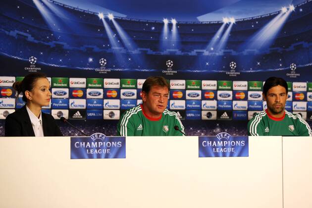 Champions League Quali - 20.08.2013 - LEGIA WARSAW PRESS CONFERENCE IN BUCHAREST - Pic: JAN URBAN IVICA VRDOLJAK FOT. PIOTRxKUCZA NEWSPIX.PL --- Newspix.pl  GY5Q5856