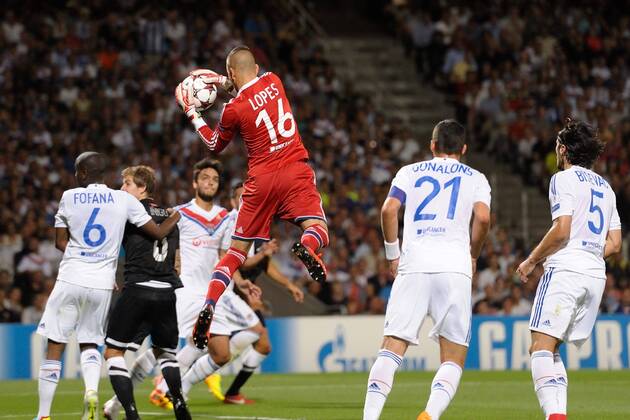 Anthony Lopes (lyon) FOOTBALL : Olympique Lyon vs Real Sociedad San Sebastian - Ligue des champions - 20 08 2013 FredericChambert Panoramic 