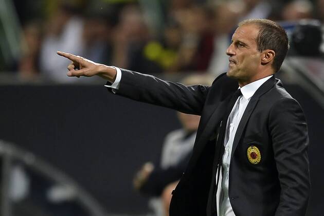 Massimiliano Allegri Milan coach Milano 28-08-2013 Stadio Giuseppe Meazza Football Calcio Champions League Play-Offs AC Milan - Psv Eindhoven andreaxstaccioli
