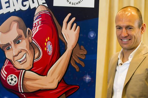 Arjen Robben of Holland Arjen Robben von Bayern München stellt das Kinderbuch Arjen Robben und das Finale der Champions League vor. Press conference Arjen Robben National team 2013 2014 xVIxLaurensxLindhoutxIVx 1767769
