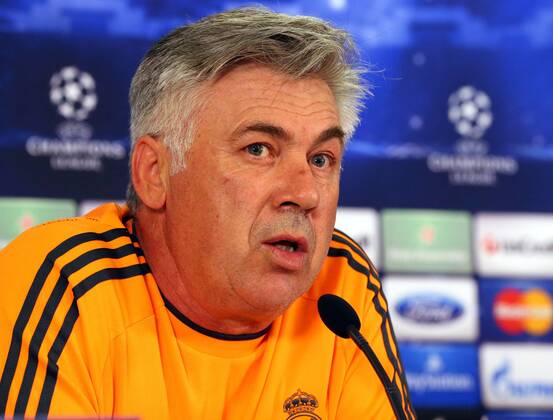 Real Madrid s head coach Carlo Ancelotti speaks during a press conference on september 16, 2013, in Istanbul, ahead of their UEFA Champions League match against Galatasaray at Ali Sami Yen Arena, on September 16, 2013 in Istanbul, Turkey. 