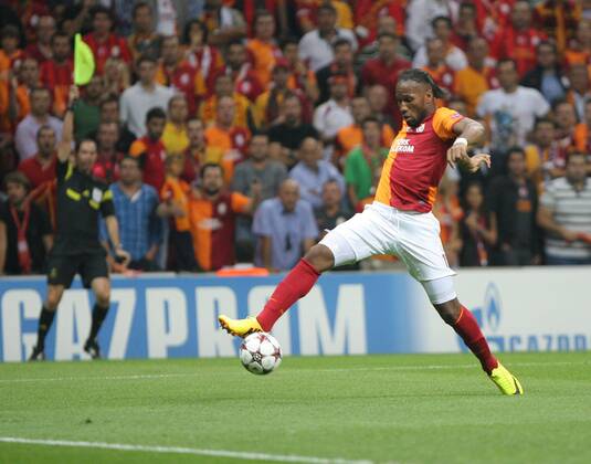 UEFA Champions League group B match between Galatasaray and Real Madrid at Turk Telekom Arena Stadium on September 17, 2013 in Istanbul,Turkey. Pictured: Didier Drogba of Galatasaray. 