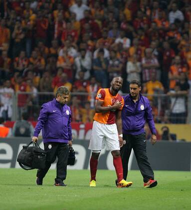 UEFA Champions League group B match between Galatasaray and Real Madrid at Turk Telekom Arena Stadium on September 17, 2013 in Istanbul,Turkey. Pictured: Didier Drogba Of Galatasaray. 