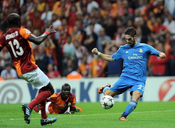 UEFA Champions League group B match between Galatasaray Istanbul and Real Madrid at Turk Telekom Arena Stadium on September 17, 2013 in Istanbul,Turkey. Match Scored: Galatasaray 1 - Real Madrid 6 Pictured: Isco Suarez of Real Madrid. 