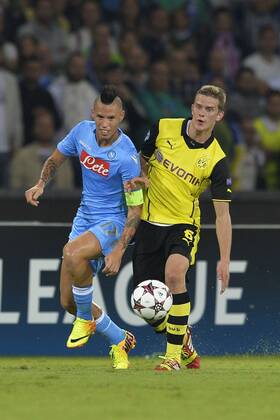 Marek Hamsik Napoli, Sven Bender Borussia Napoli SSC Napoli - Borussia Dortmund andreaxstaccioli