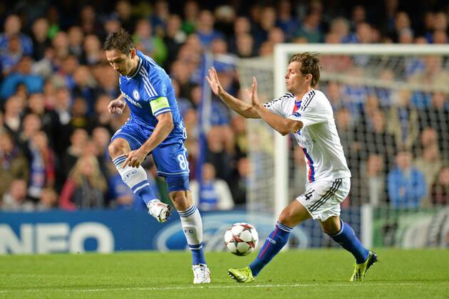 LONDON, ENGLAND - September 18: Chelsea s Frank Lampard during the UEFA Champions League Group E match between Chelsea from England and Basel from Switzerland played at Stamford Bridge, on September 18, 2013 in London, England. (Photo by Mitchell Gunn ESPA) UEFA Champions League Chelsea v Basel  - ZUMAcs1