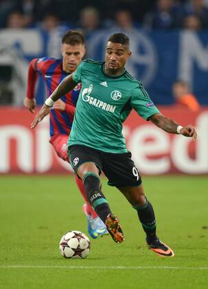 18-09-2013, Fussball, Saison 2013-2014, UEFA Champions League, Vorrunde, FC Schalke 04 - Steaua Bukarest, Kevin Prince Boateng (Schalke 04), re.,