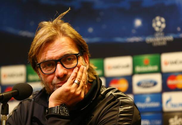 Montag 30.09.2013, Saison 2013 2014, UEFA Champions League, Pressekonferenz im Presseraum des Dortmunder Signal Iduna Parks vor dem Spiel zwischen dem BVB Borussia Dortmund und Olympique de Marseille, Trainer Jürgen Klopp (BVB)