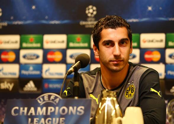 Montag 30.09.2013, Saison 2013 2014, UEFA Champions League, Pressekonferenz im Presseraum des Dortmunder Signal Iduna Parks vor dem Spiel zwischen dem BVB Borussia Dortmund und Olympique de Marseille, Henrikh Mkhitaryan (BVB)