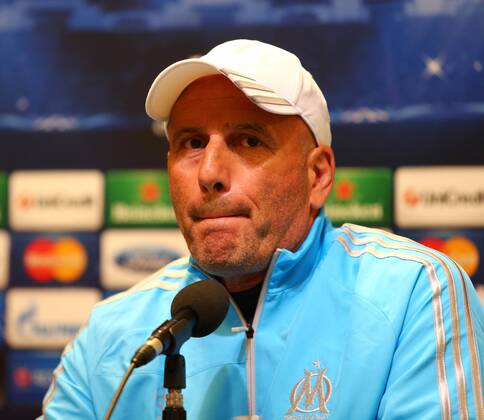 Montag 30.09.2013, Saison 2013 2014, UEFA Champions League, Pressekonferenz im Presseraum des Dortmunder Signal Iduna Parks vor dem Spiel zwischen dem BVB Borussia Dortmund und Olympique de Marseille, Trainer Elie Baup (OM)