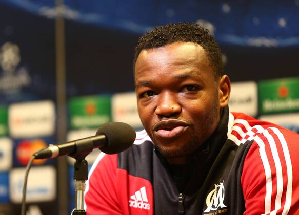 Montag 30.09.2013, Saison 2013 2014, UEFA Champions League, Pressekonferenz im Presseraum des Dortmunder Signal Iduna Parks vor dem Spiel zwischen dem BVB Borussia Dortmund und Olympique de Marseille, Torwart Steve Mandanda (OM)