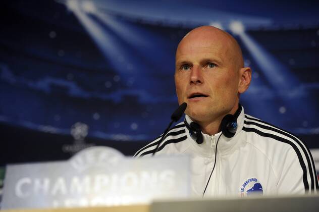 Madrid, Spanien, Fodbold, Champions League: FC Kopenhagen Trainer Stale Solbakken FC Copenhagen 