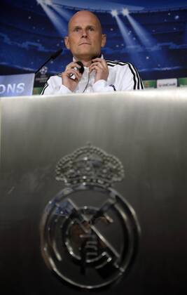 Madrid, Spanien, Fodbold, Champions League: FC Kopenhagen Trainer Stale Solbakken FC Copenhagen 