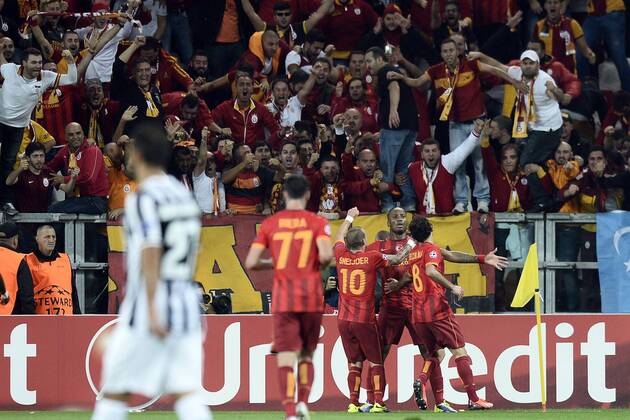 Db Torino 02 10 2013 - Champions League Juventus - Galatasaray foto Daniele Buffa Image Sport nella foto: esultanza gol Didier Drogba 