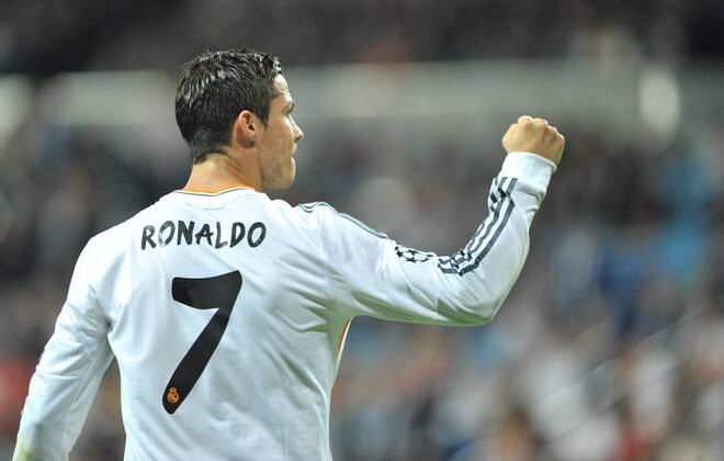 Madrid - Football - Champions League - Season 2013 2014 - Group B - Santiago Bernabeu Stadium - Real Madrid vs FC Copenhagen - CRISTIANO RONALDO - 