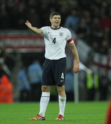 England v Montenegro - World Cup Qualifier . . Wembley, London, UK . . 11.10.2013 Steven Gerrard, England.