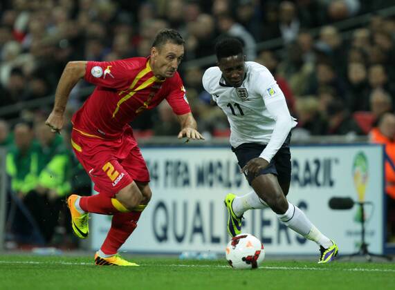 England v Montenegro - World Cup Qualifier . . Wembley, London, UK . . 11.10.2013 Savo Pavicevic (M) Daniel Welbeck (E)