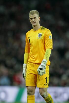 England v Poland - World Cup Qualifier . . Wembley, London, UK . . 15.10.2013 Joe Hart (E) looks dejected, but needn t worry as England qualified.