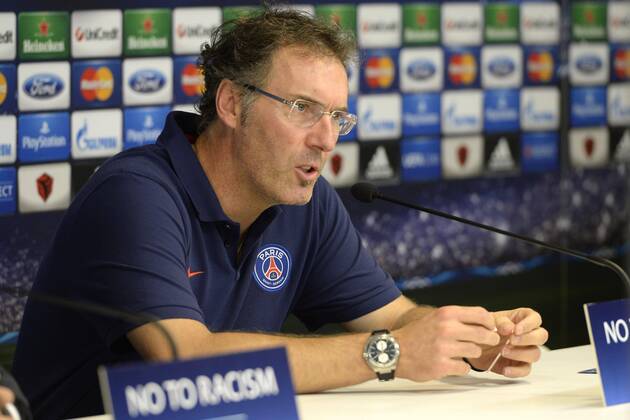 Laurent Blanc ( Paris Saint Germain ) FOOTBALL: Pressekonferenz Paris Saint Germain - Bruxelles - 22 10 2013 xPhotoNewsx 