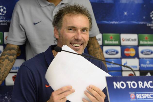 Laurent Blanc ( Paris Saint Germain ) FOOTBALL: Pressekonferenz Paris Saint Germain - Bruxelles - 22 10 2013 xPhotoNewsx 