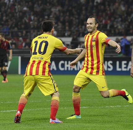 AC Milan vs FC Barcelona (Barca) - Lionel Messi 