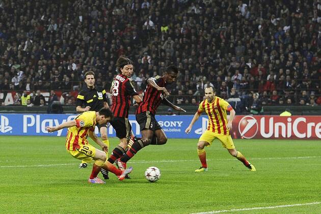 AC Milan vs FC Barcelona (Barca) - Lionel Messi 