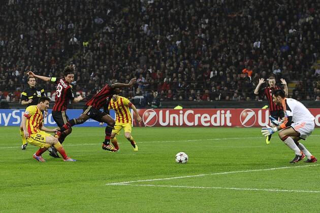 AC Milan vs FC Barcelona (Barca) - Lionel Messi 