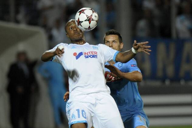 Ayew (OM) FOOTBALL : Marseille vs Naples - Champions League - 22 10 2013 FranckPennant Panoramic 