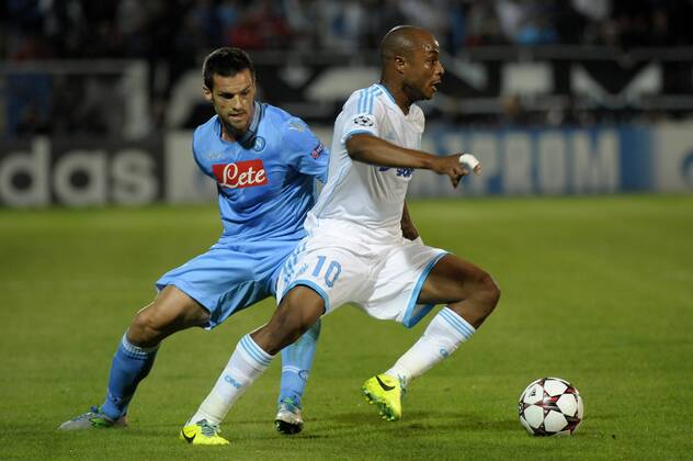 Ayew (OM) FOOTBALL : Marseille vs Naples - Champions League - 22 10 2013 FranckPennant Panoramic 