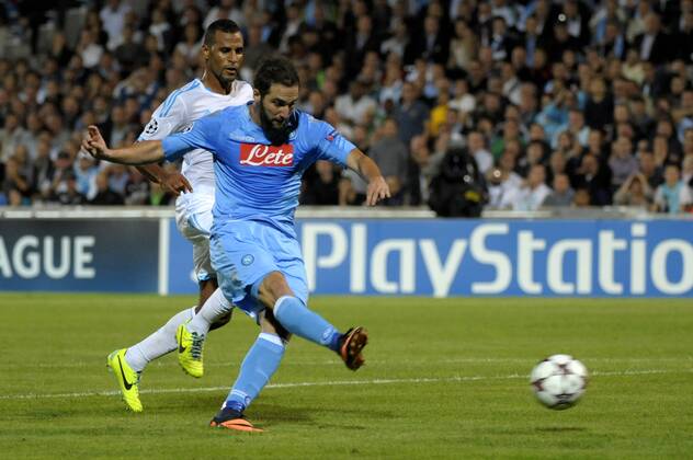Higuain (Naples) FOOTBALL : Marseille vs Naples - Champions League - 22 10 2013 FranckPennant Panoramic 