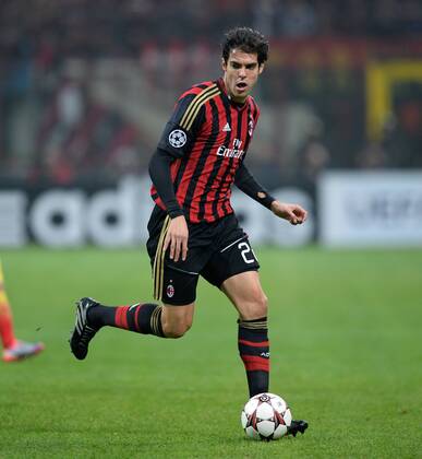 FUSSBALL CHAMPIONS LEAGUE SAISON 2013 2014 Vorrunde AC Mailand - FC Barcelona 22.10.2013 Kaka (AC Mailand) am Ball 