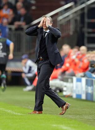 22.10.2013, xovx, Fussball Champions League, FC Schalke 04 - Chelsea London, Trainer Jens Keller (FC Schalke 04), Freisteller.
