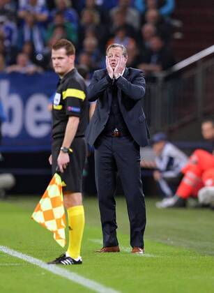 22.10.2013, xovx, Fussball Champions League, FC Schalke 04 - Chelsea London, Trainer Jens Keller (FC Schalke 04), Freisteller.