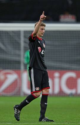 23.10.2013, Fussball Champions League 2013 2014, Vorrunde, 3.Spieltag, Bayer Leverkusen - Schachtar Donezk, in der BayArena Leverkusen. Jubel Torschütze Stefan Kießling (Bayer Leverkusen) zum Tor zum 1:0