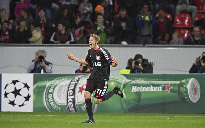 Leverkusen, 23.10.2013, BayArena Torjubel: Stefan Kiessling (Bayer) Bayer Leverkusen - Schachtar Donezk mm