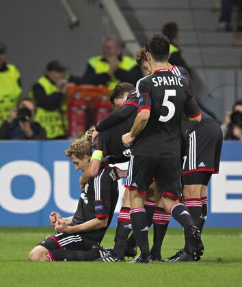 Leverkusen, 23.10.2013, BayArena Torjubel: Stefan Kiessling (Bayer) Bayer Leverkusen - Schachtar Donezk mm