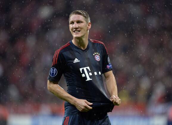 23.10.2013, Fussball Champions League 2013 2014, Vorrunde, 3.Spieltag, FC Bayern München - Viktoria Pilsen, in der Allianzarena München. Bastian Schweinsteiger (München) im Reen.