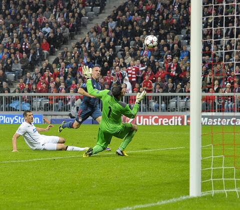 23.10.2013, Fussball Champions League 2013 2014, Vorrunde, 3.Spieltag, FC Bayern München - Viktoria Pilsen, in der Allianzarena München.