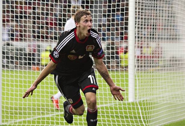 Leverkusen, 23.10.2013, BayArena Torjubel: Stefan Kiessling (Bayer) Bayer Leverkusen - Schachtar Donezk mm