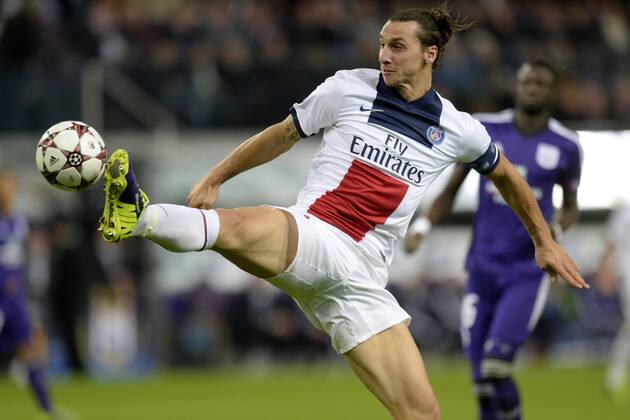 Zlatan Ibrahimovic of PSG RSC Anderlecht vs PSG Paris Saint Germain - 23 10 2013 PhotoNews Panoramic 
