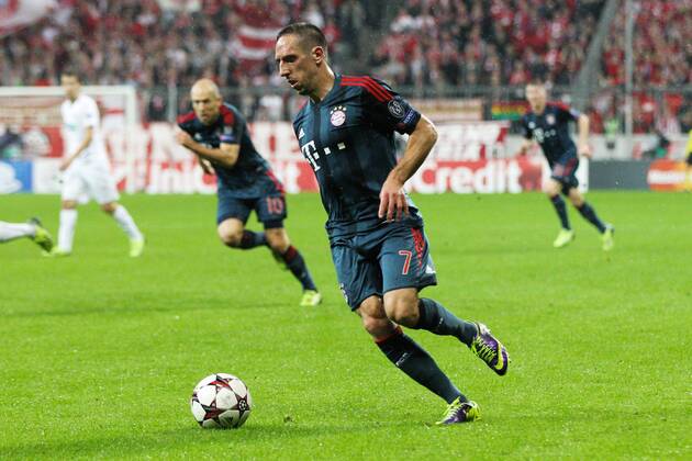 am Ball Franck RIBERY 7 (FC Bayern München) FC Bayern München vs. FC Viktoria Pilsen, Fussball, Championsleague, 23.10.2013 EP_ckt