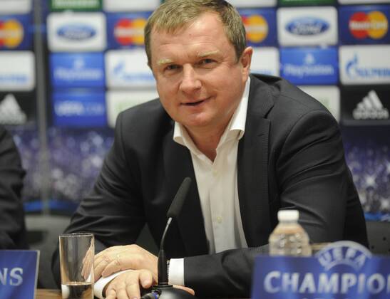 FC Viktoria Plzen coach Pavel Vrba speaks during press conference on November 4, 2013 in Pilsen, Czech Republic ahead of the 4th round Group D Champions League match FC Viktoria Plzen vs FC Bayern Munich. (CTKxPhoto PetrxEret) CTKPhotoP201311040678301  ert 1
