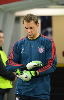 Torwart Manuel Neuer (FC Bayern München) Abschlusstraining, FC Viktoria Pilsen vs. Bayern München, Champions League, Vorrunde, 04.11.2013 EP_bhr