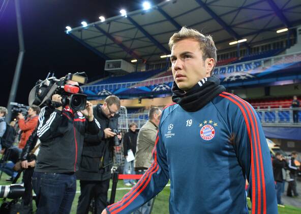 Mario Goetze (FC Bayern München) Abschlusstraining, FC Viktoria Pilsen vs. Bayern München, Champions League, Vorrunde, 04.11.2013 EP_bhr