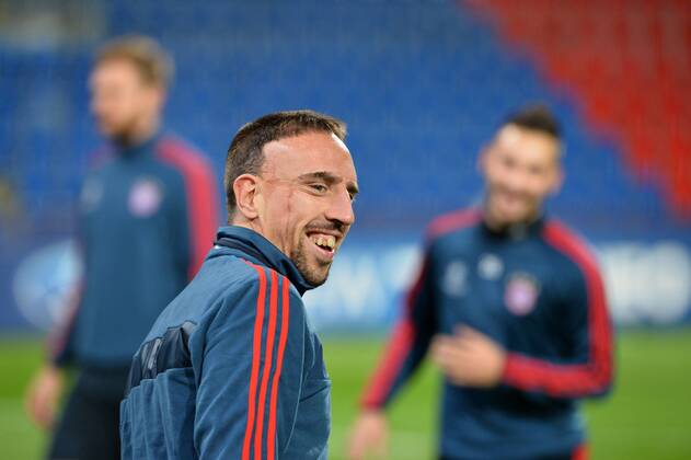 Franck Ribery (FC Bayern München) Abschlusstraining, FC Viktoria Pilsen vs. Bayern München, Champions League, Vorrunde, 04.11.2013