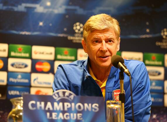 Dienstag 05.11.2013, Saison 2013 2014, UEFA Champions League, Pressekonferenz im Presseraum des Dortmunder Signal Iduna Parks vor dem Spiel zwischen dem BVB Borussia Dortmund und dem FC Arsenal London, Trainer Arsene Wenger (Arsenal)