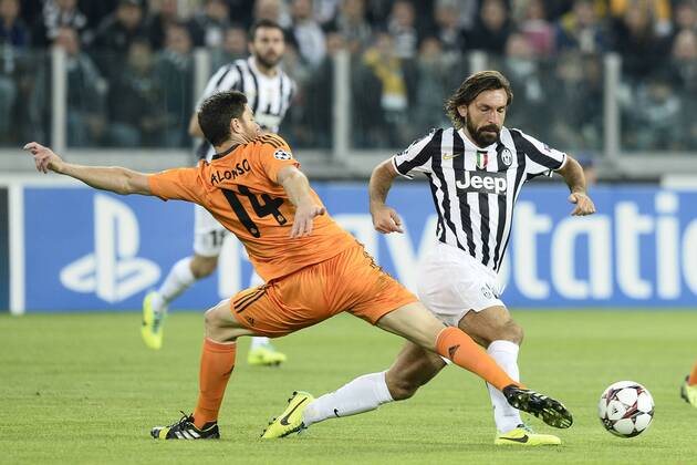 Db Torino 05 11 2013 - Champions League Juventus Turin vs Real Madrid: Andrea Pirlo-Xabi Alonso 