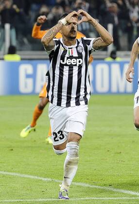 Db Torino 05 11 2013 - Champions League Juventus Turin vs Real Madrid: Torjubel Arturo Vidal 
